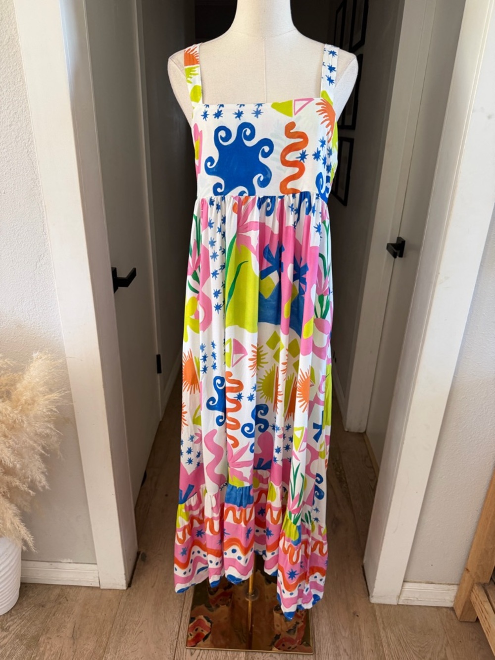 Petal & Pup Greer Mercedes Print Maxi Dress Sz M NEW - Picture 6 of 11